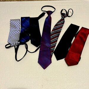 Kailong Zipper Ties for Men Set of 7 Ties